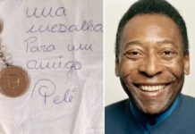 Homem cumpre ‘promessa’ feita a Pelé e coloca à venda presentes dados pelo Rei para comprar casa