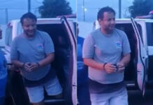 Suspeito de matar filha asfixiada sorri enquanto é preso em rodoviária