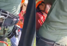 Homem é resgatado por helicóptero da PM após escorregar, cair e se perder em trilha