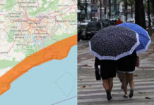 Chuva e ventos fortes colocam Baixada Santista em ‘alerta laranja’; entenda